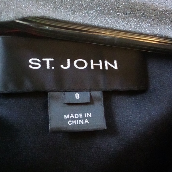 St. John midi dress & matching jacket, elegant, classic, gorgeous size 8 TTS - Picture 6 of 11